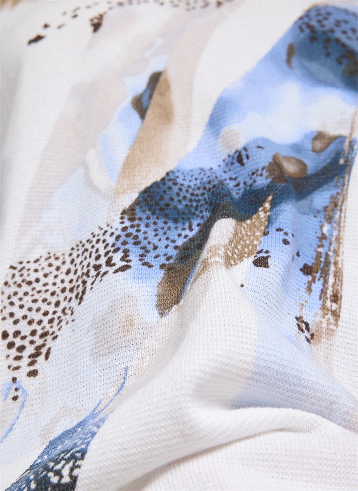 Rabe Blue Ocean Print Pullover