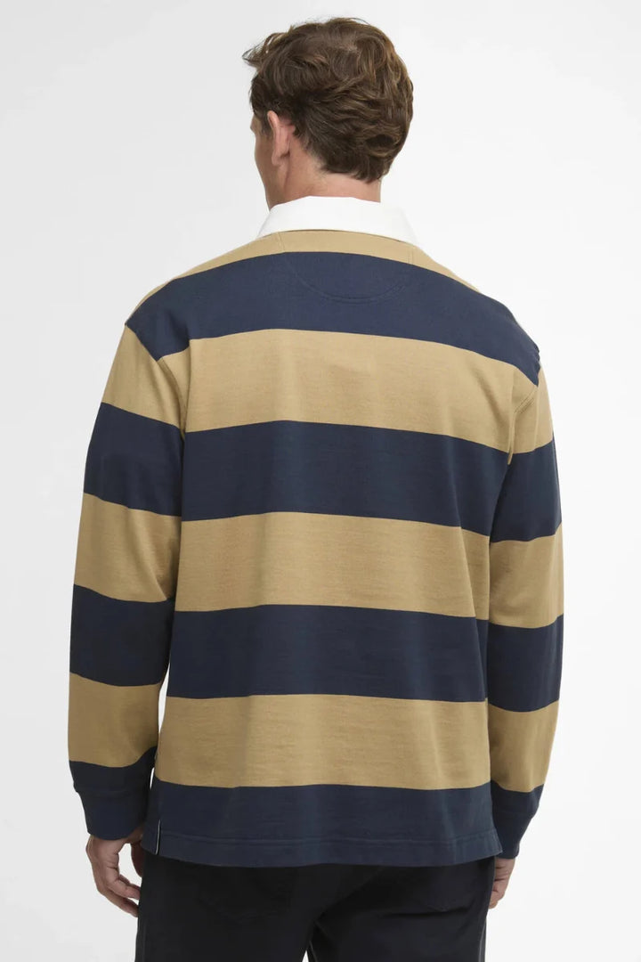 Barbour Broome Rugby Shirt, Navy/Trench