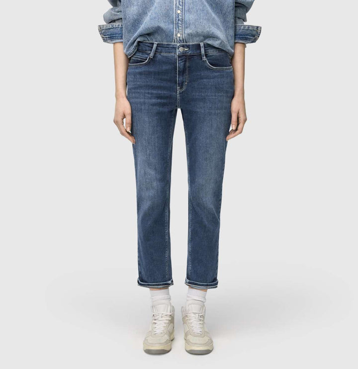 Mac Jeans Dream Cropped Blue Moon Basic Wash Jeans