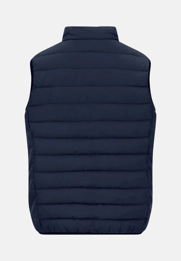 Fynch Hatton Lightweight Quilted Gilet, Dark Navy