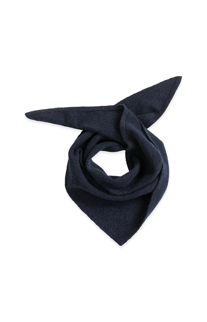 YAYA Knitted Triangle Scarf, Cat Black Melange