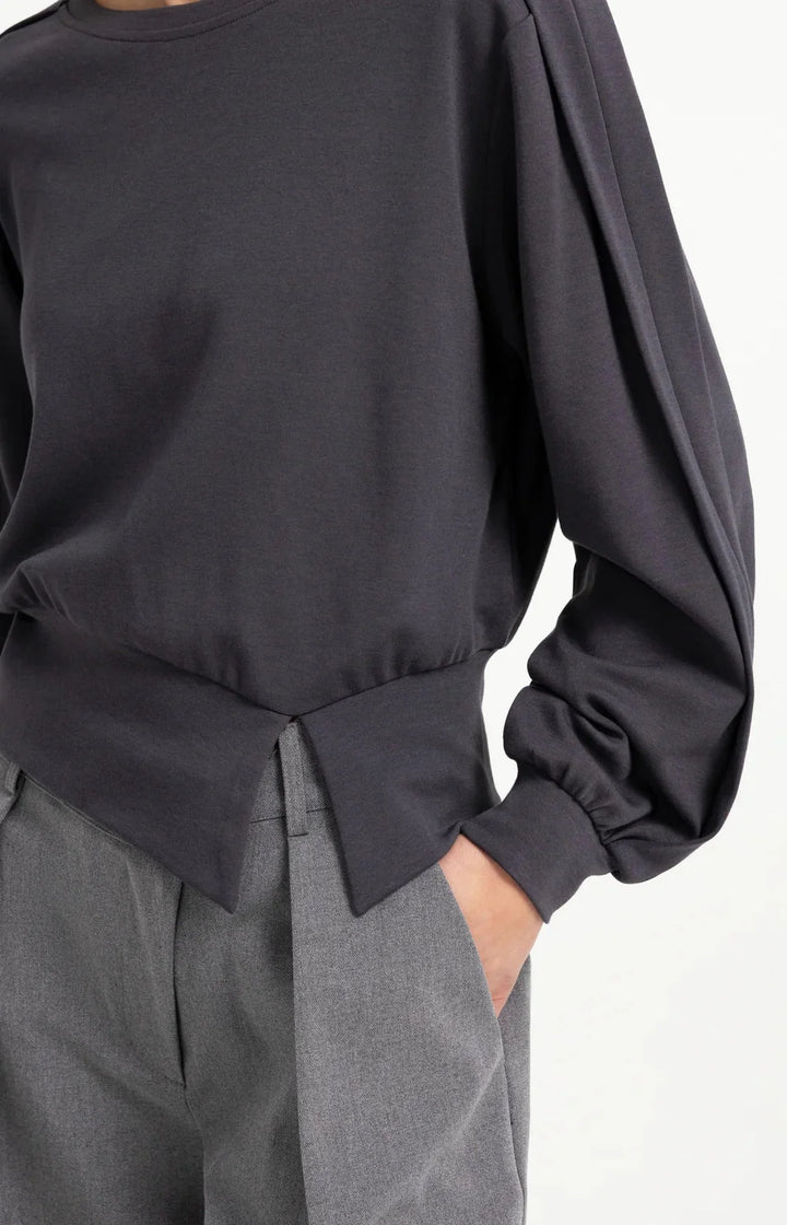 YAYA Lightweight Sweater, Hole Black