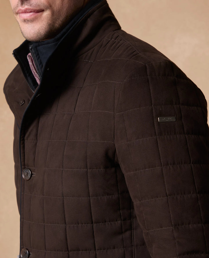 Magee Glenveigh Quilted Paddock Jacket, Chocolate Brown