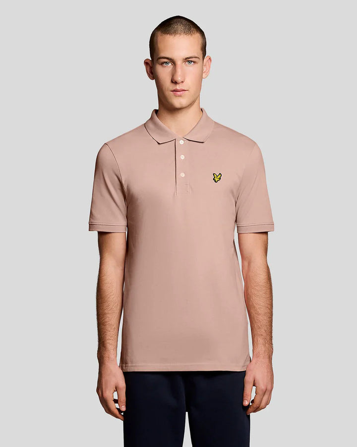Lyle & Scott Pink Cotton Plain Polo Shirt