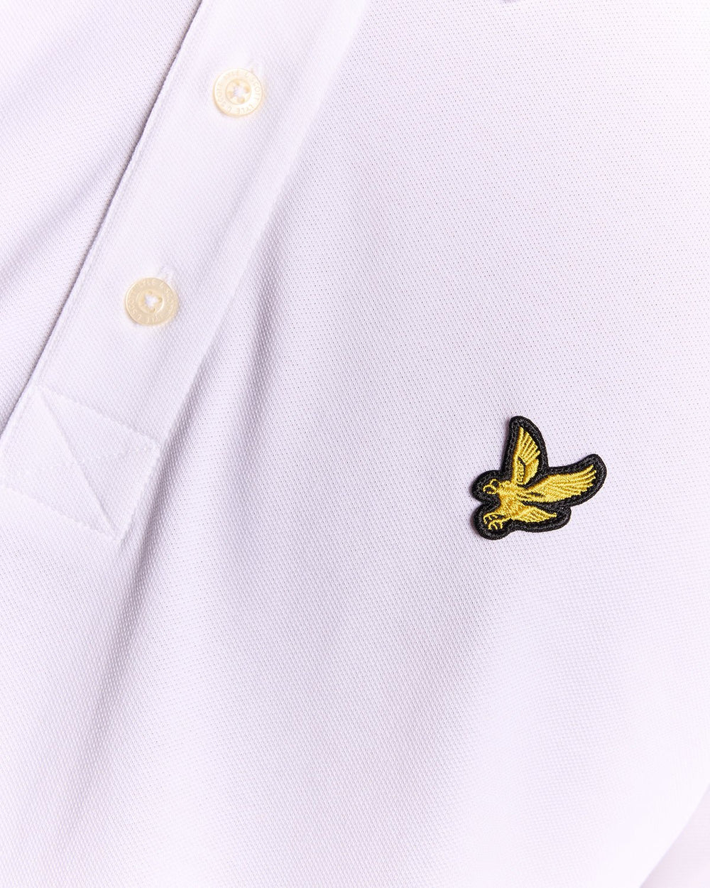 Lyle & Scott White Cotton Plain Polo Shirt