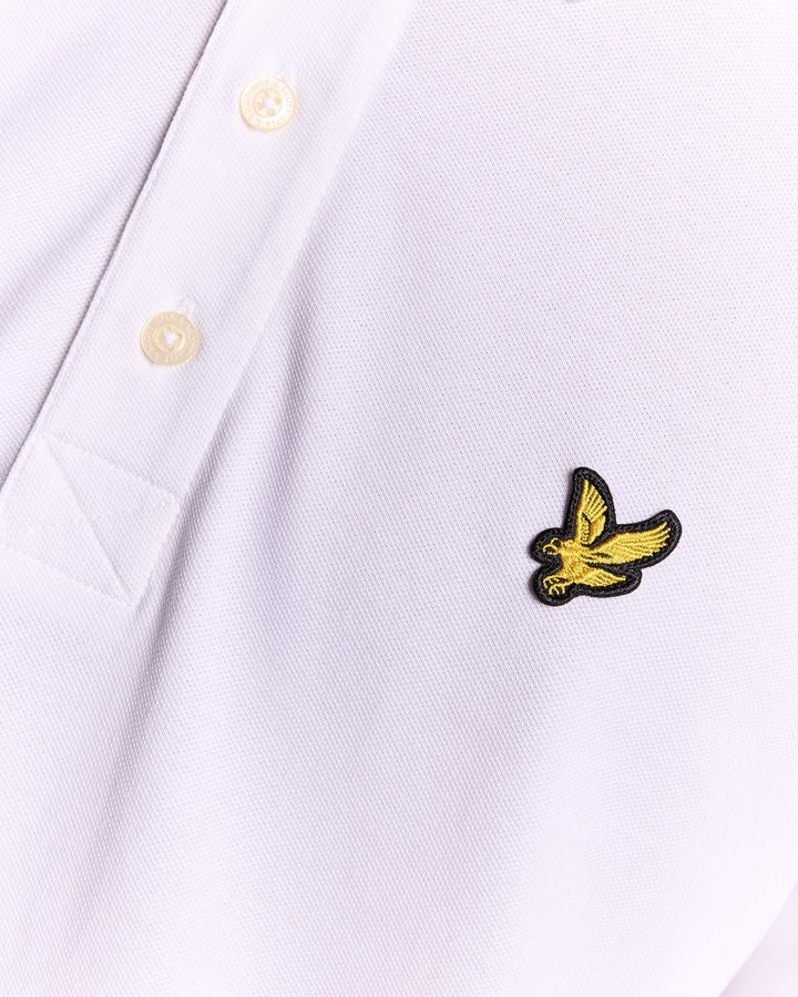 Lyle & Scott White Cotton Plain Polo Shirt