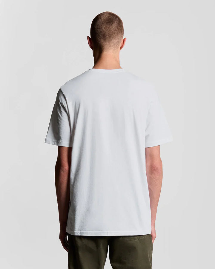 Lyle & Scott White Cotton Crew Neck T-Shirt