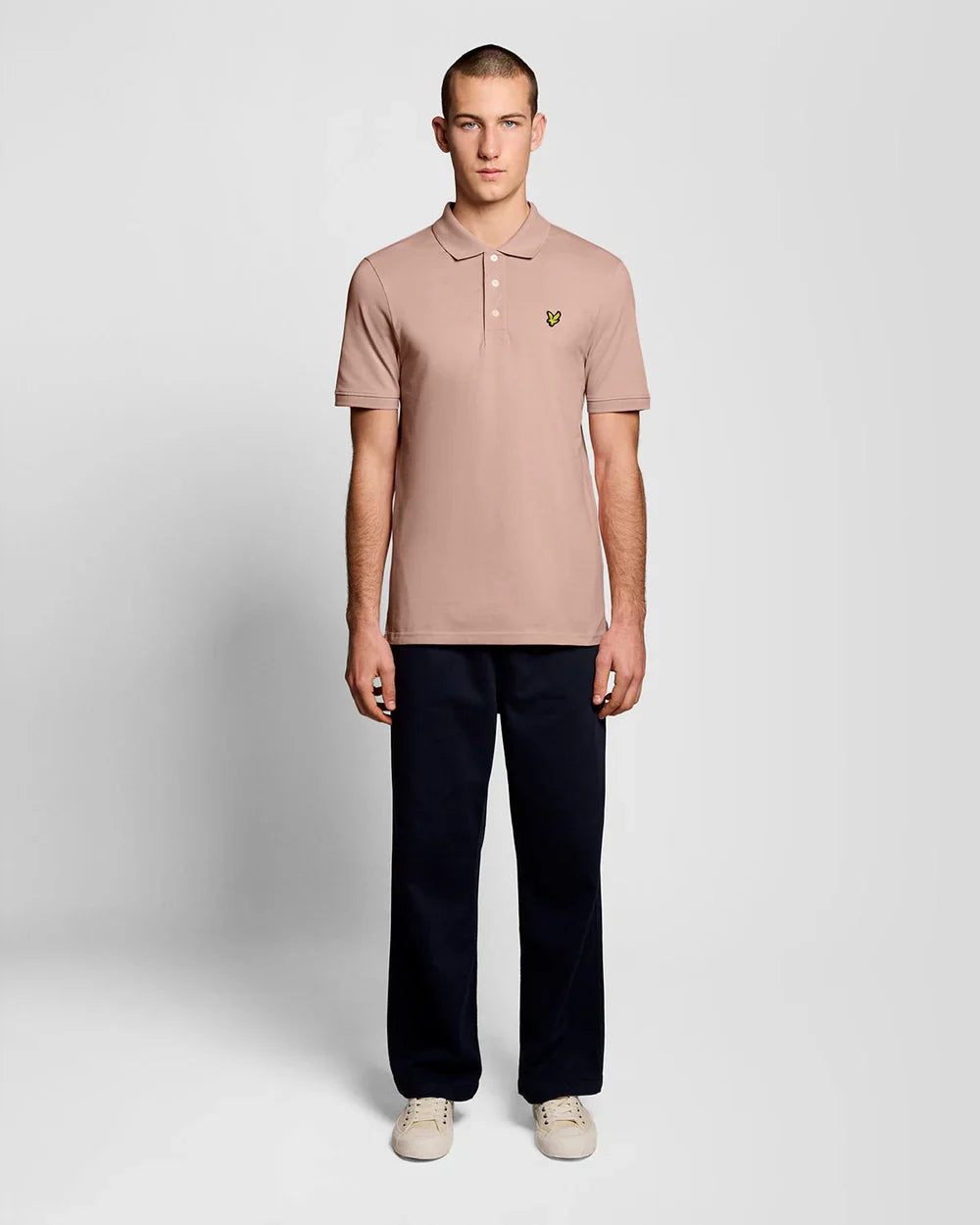 Lyle & Scott Pink Cotton Plain Polo Shirt