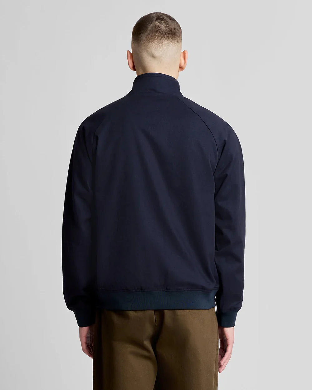 Lyle & Scott Dark Navy Cotton Harrington Jacket