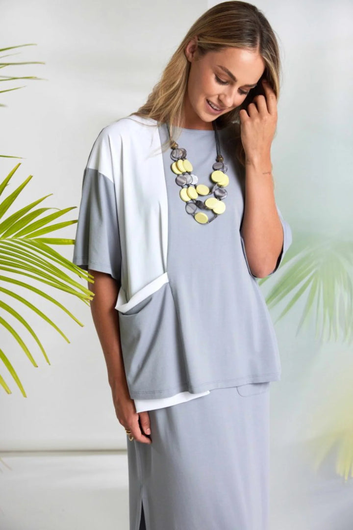 NAYA Dove Basic Jerseykleid mit Taschen