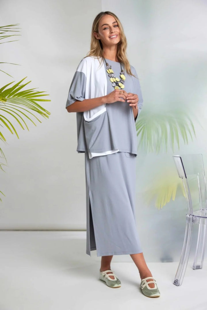 NAYA Dove Basic Jerseykleid mit Taschen