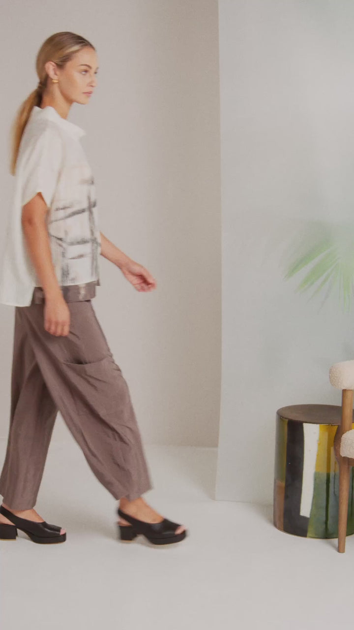 NAYA Taupe Weite Hose