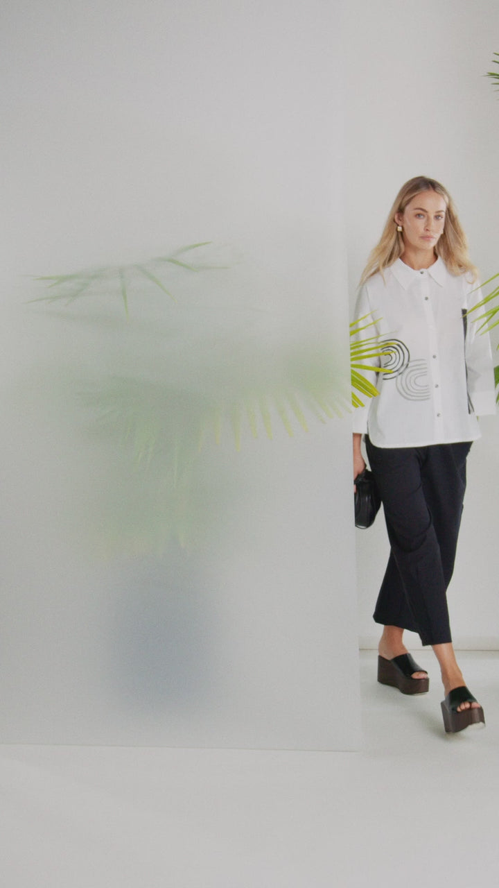 NAYA Hemd mit Streifenmuster und Platzierungsdruck